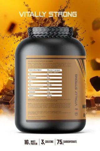 Mass Gainer 2400G. Karbonhidrat Tozu 24 Servis