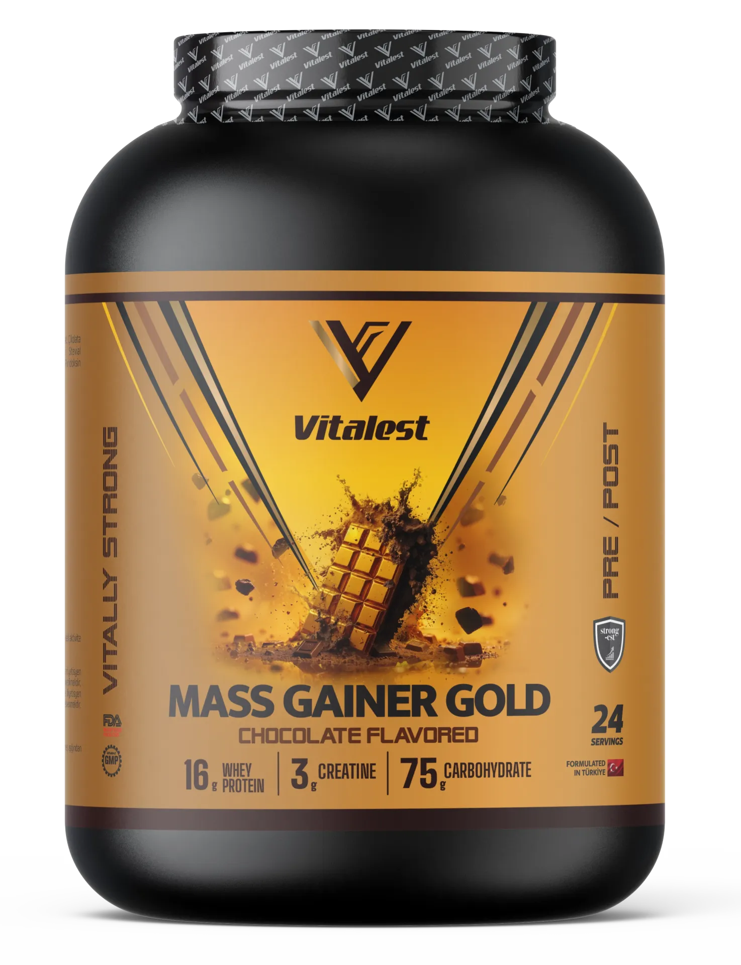 Mass Gainer 2400G. Karbonhidrat Tozu 24 Servis ÇİKOLATA