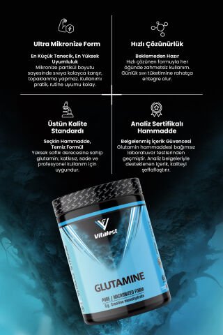VİTALEST GLUTAMINE 300GR. AROMASIZ