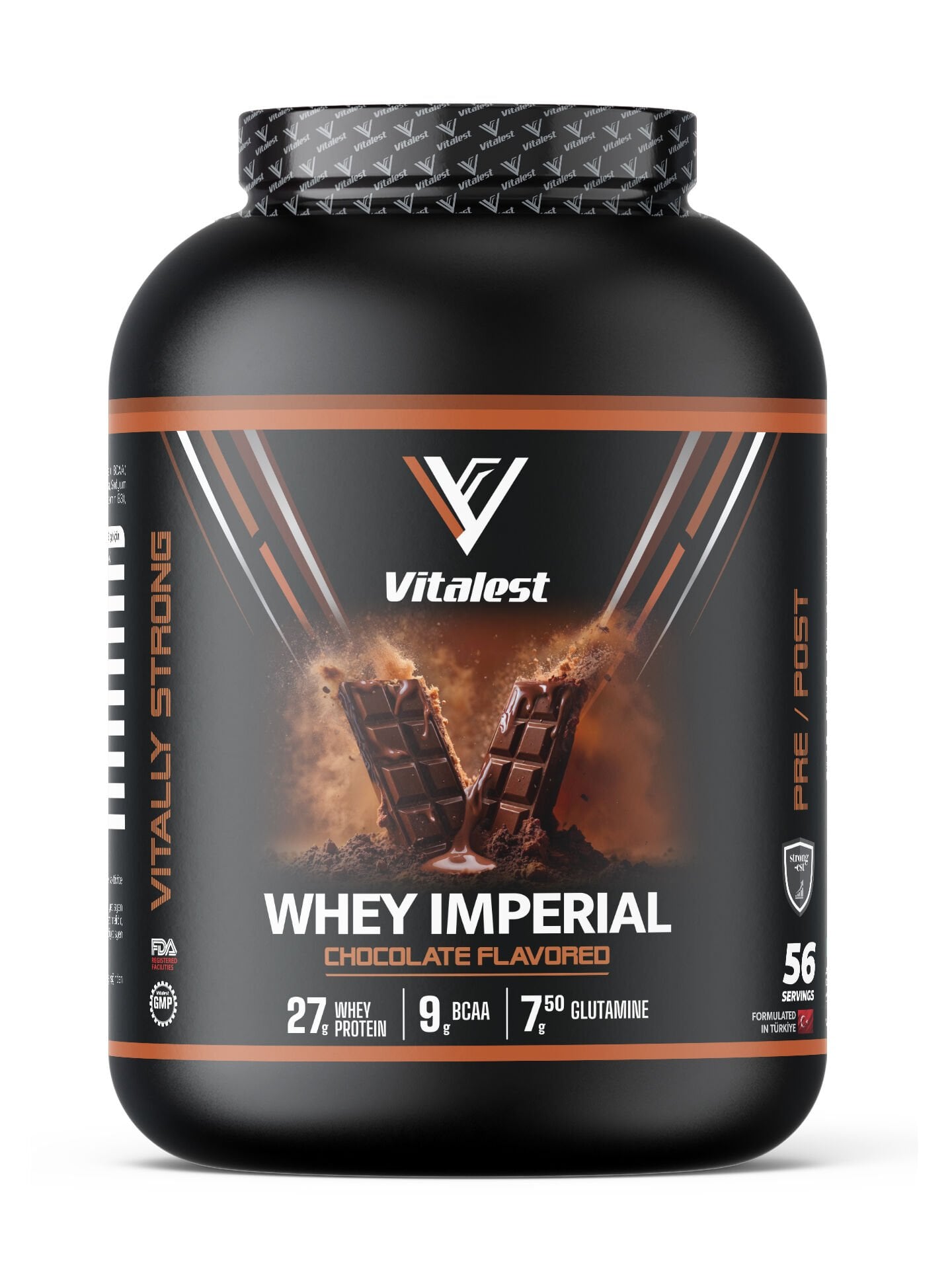 Whey Imperial  2128G. Protein Tozu 56 Servis ÇİKOLATA
