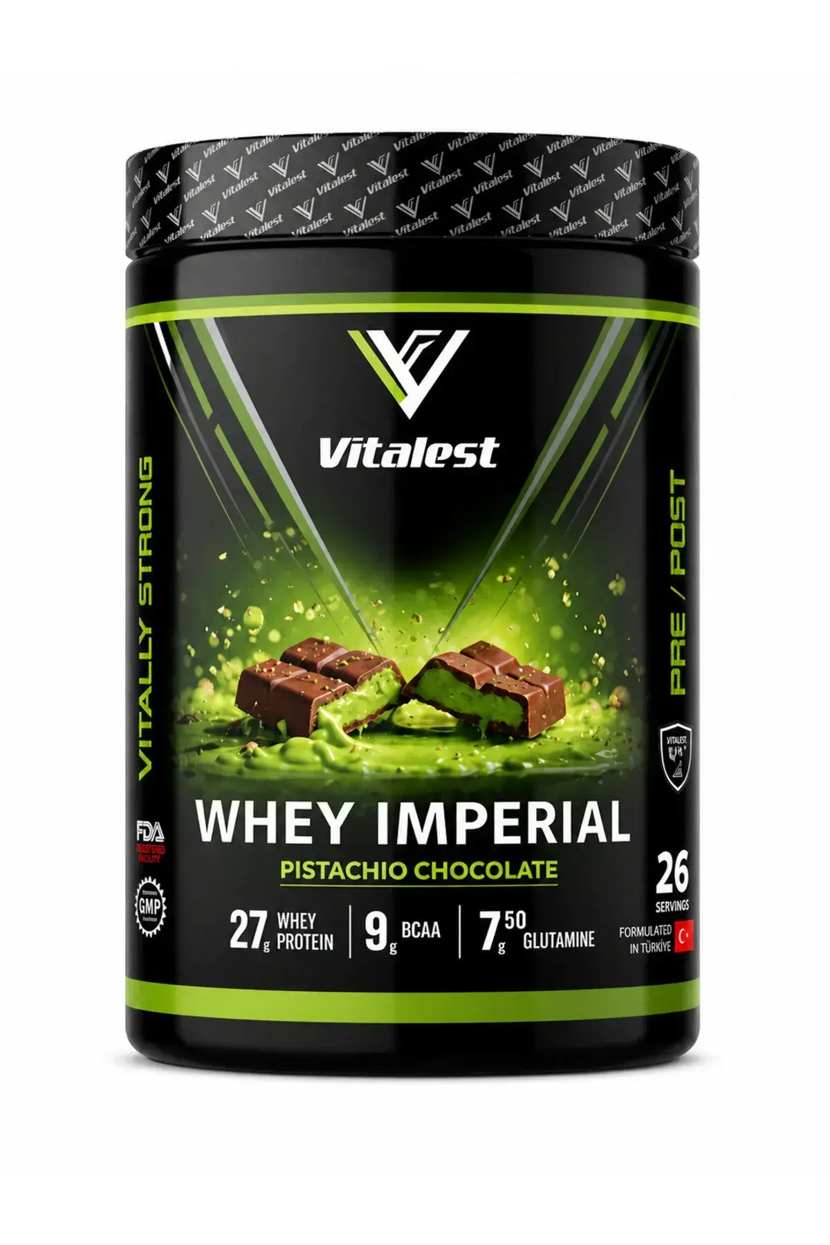 Whey Imperial  988G. Protein Tozu 26 Servis FISTIKLI ÇİKOLATA