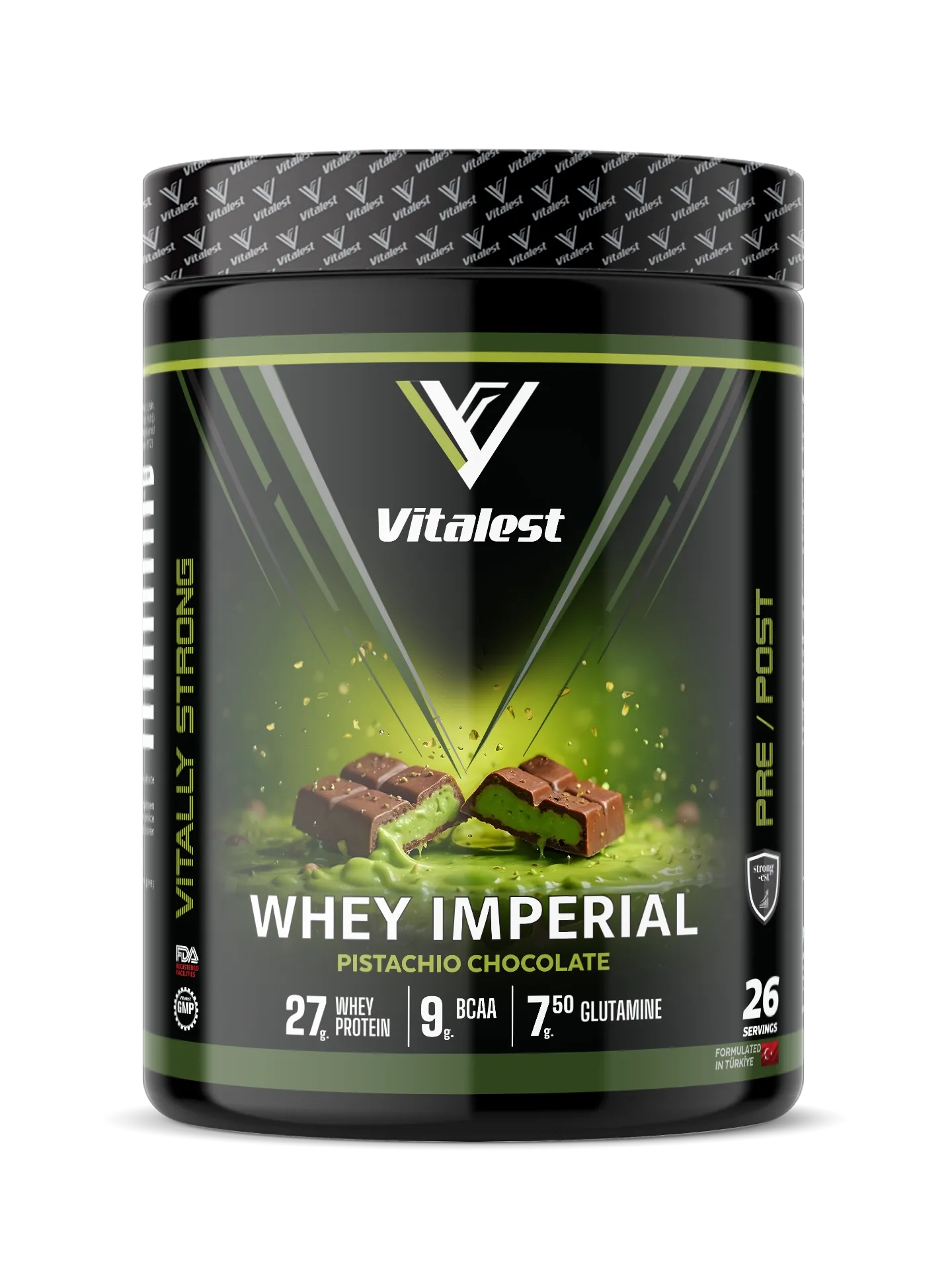 Whey Imperial  988G. Protein Tozu 26 Servis FISTIKLI ÇİKOLATA