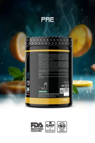 Vitalest Pre Workout 468G. 26 Servis LİMON