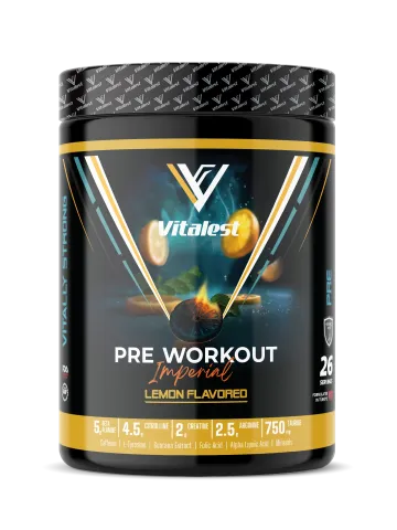 Vitalest Pre Workout 468G. 26 Servis LİMON