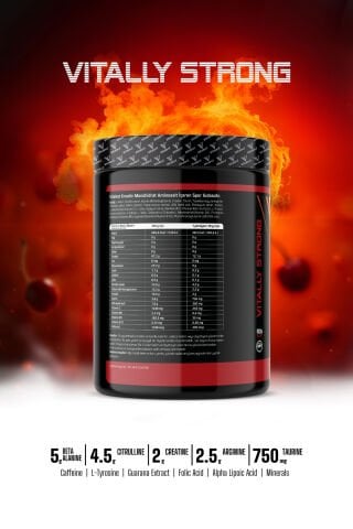 Vitalest Pre Workout 468G. 26 Servis VİŞNE