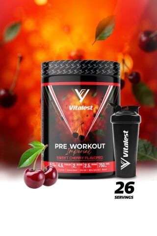 Vitalest Pre Workout 468G. 26 Servis KİRAZ
