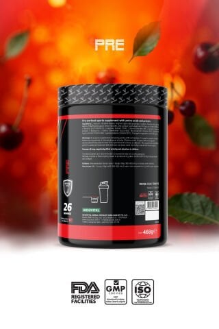 Vitalest Pre Workout 468G. 26 Servis KİRAZ