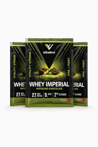 Vitalest Imperial Fıstıklı Çikolata Aromalı Whey Protein Tozu 38g Şase