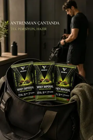 Vitalest Imperial Fıstıklı Çikolata Aromalı Whey Protein Tozu 38g Şase